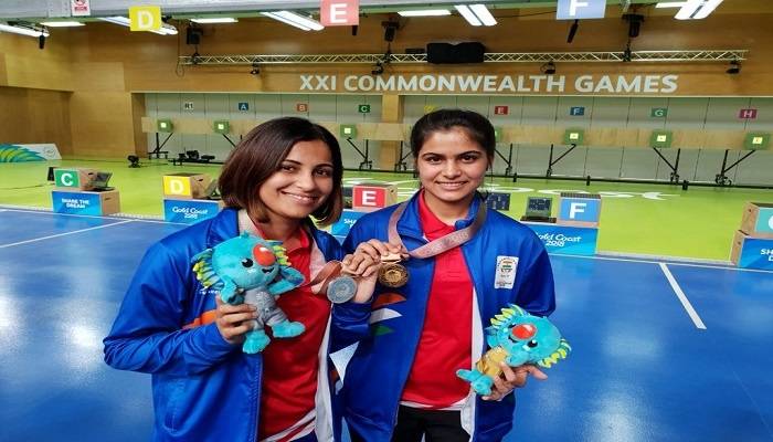 CWG2018: Manu Bhaker, Heena Sidhu Grabs Gold, Silver; Expectations High On Mary Kom 1