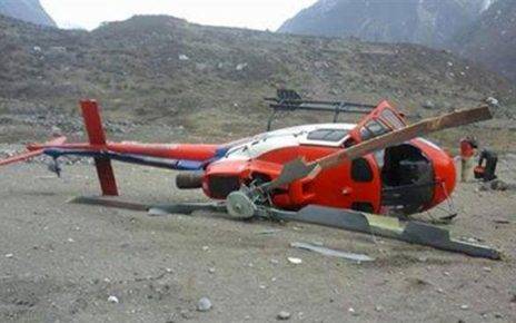 Helicopter Crash in Nepal Hillside