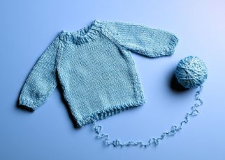 HOW TO KNIT A BABY SWEATER 1