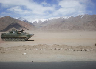 Indian Military Tanks In Ladakh amid Standoff