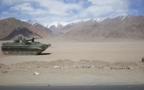 Indian Military Tanks In Ladakh amid Standoff