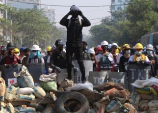 myanmar coup in yangon