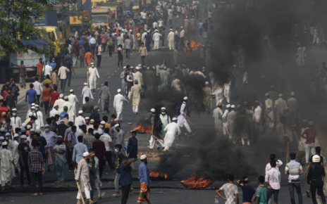 bangladesh protest aginst modi visit