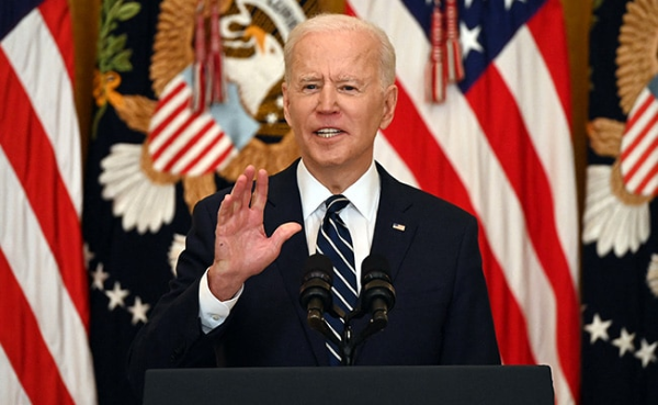 POTUS Joe Biden holds first press conference