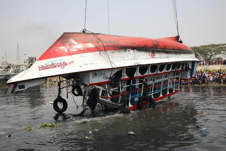 26 people die in Bangladesh ferry crash ahead of national lockdown